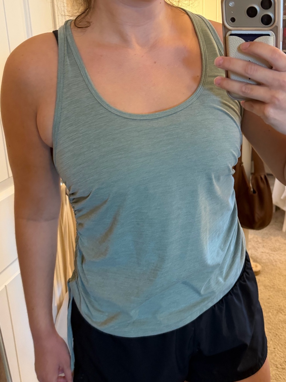 GAP Sage Green Scoop Neck Athletic Tank